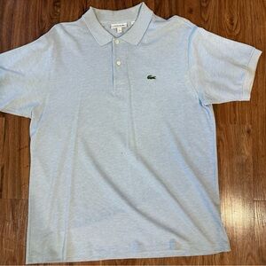 Lacoste Light Blue Polo Shirt for Men Size XL